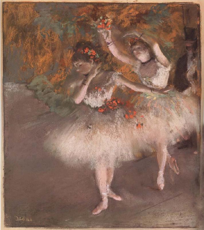 Edgar Degas Two Dancers entering the Stage China oil painting art